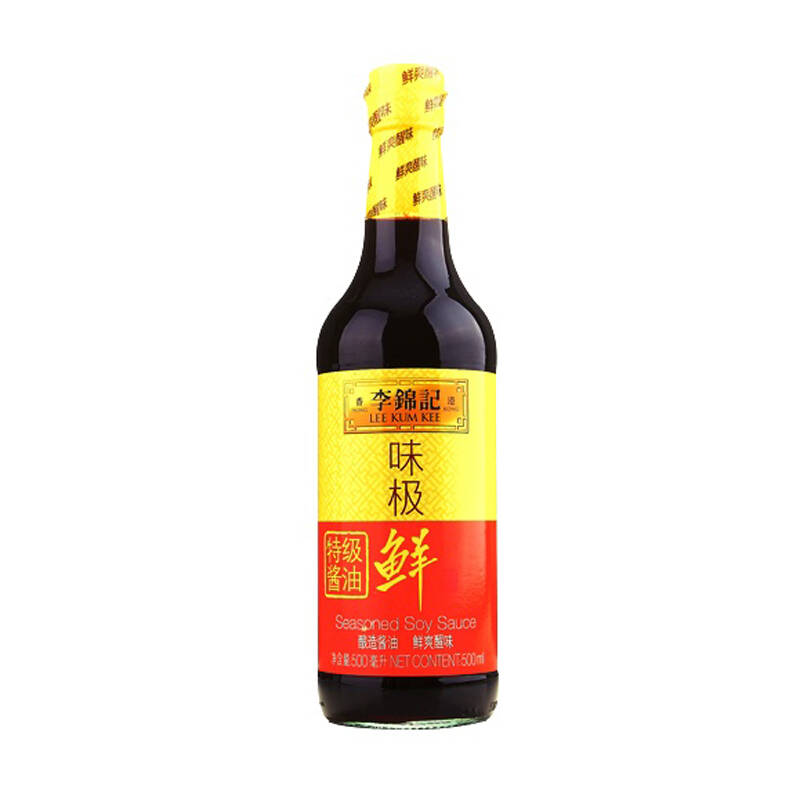 李锦记味极鲜特级酱油酿造酱油生抽鲜香味调味酱500ml