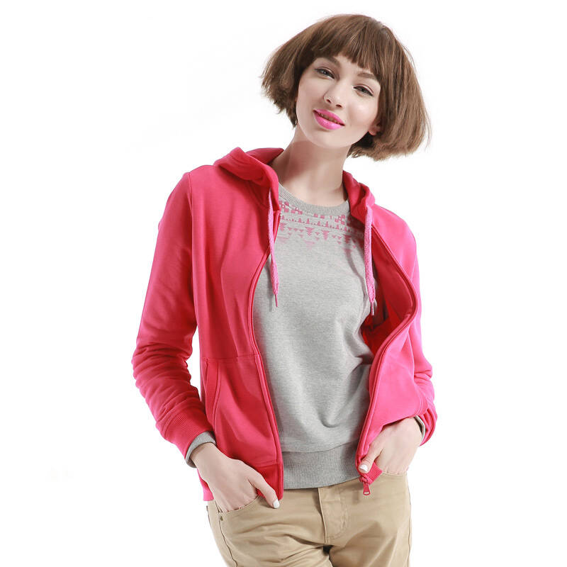 <em>鸿星尔克</em>正品女<em>开衫带帽</em>卫衣时尚休闲<em>上衣</em>12