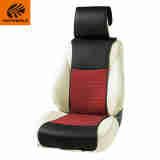 BONFORM 日本进口汽车座椅座前坐椅套椅垫透气舒爽 通用型 黑红拼色