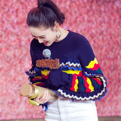 特馨慧雪2017秋冬女士高领山羊绒衫 纯色短款