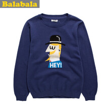 巴拉巴拉balabala秋季新款<em>女童</em>连帽薄<em>毛衣</em>220