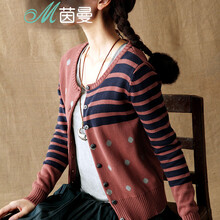 <em>茵曼</em> 2014秋装新款长袖<em>针织开衫</em>【843131030