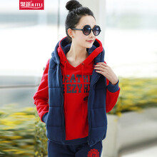 2014冬季新款<em>卫衣三件套女秋冬</em>韩版加厚加抓