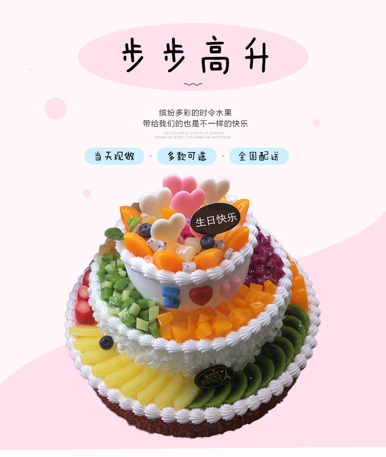 送爷爷奶奶爸爸妈妈家人过寿祝寿 步步高升 12英寸