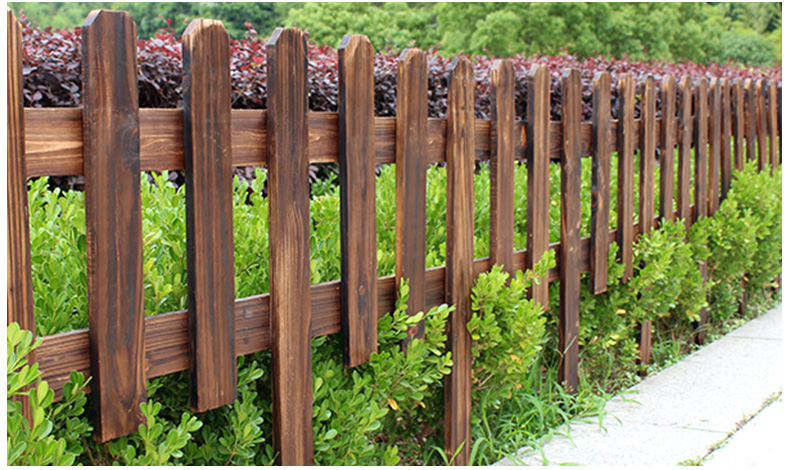 袭美木艺 户外防腐处理木栅栏木质围栏实木篱笆室外花园庭院装饰菜园图片
