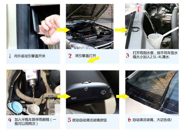 车旅伴浓缩型雨刷精汽车挡风玻璃清洁剂浓缩玻璃水 12瓶装 HQ-C1166