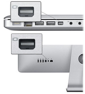 1048 mini displayport转dp mini dp公转dp母转换器 支持雷电接口