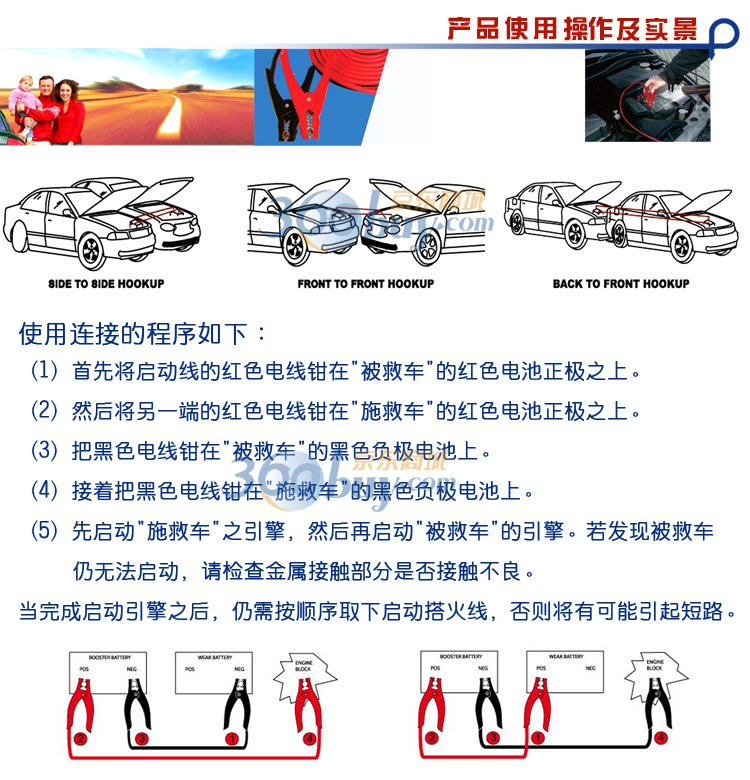 纽福克斯（NFA）400A引擎启动/电瓶应急线
