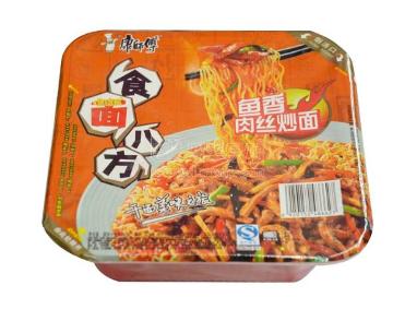 康师傅 食面八方鱼 香肉丝面干拌面 碗面 117g