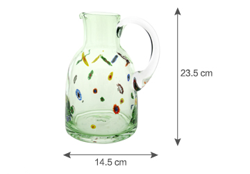 Homix Millefiori无铅水晶玻璃水升盛水器具 绿色