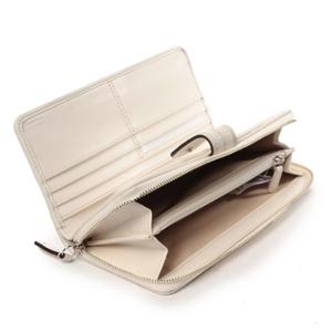 COACH 蔻驰 女款经典logo标志打孔白色长款钱