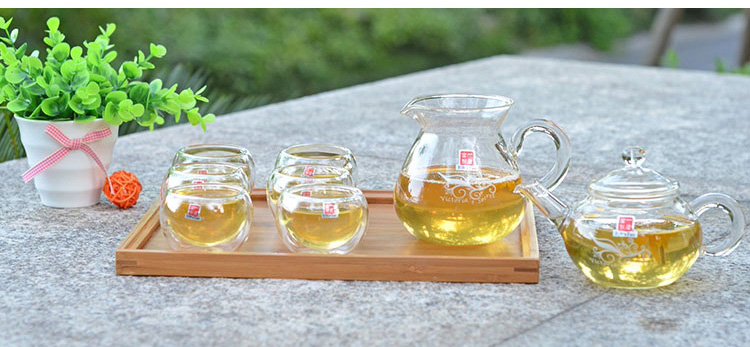 一屋窑耐热玻璃维多利亚礼盒茶具FH-204/7M