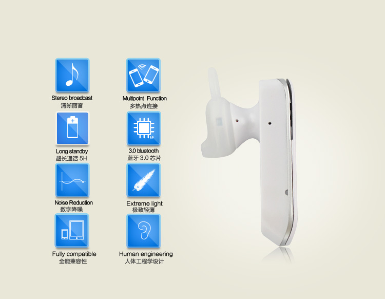 Alltel(爱特) I328 智能降噪蓝牙耳机 可同时连接