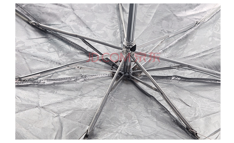 天堂 陌上花开防紫外线三折超轻绣花晴雨伞3101E兰色