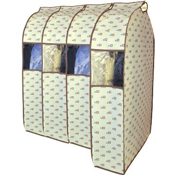 
                                        
                                        百草园衣服防尘罩 立体可视收纳袋整理袋 西服防尘袋 3中1大 BCY咖                