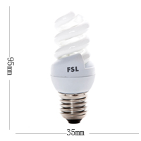佛山照明 T3全螺旋节能灯8W-E27日光色  5支装