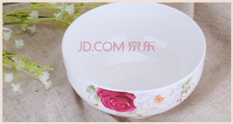 万毅米饭碗 陶瓷碗套装(5英寸)今生最爱韩碗(6只装)