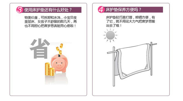 艾薇 床品家纺 保暖加厚 席梦思保护垫 夹棉床笠 双人1.5床美人如玉 150*200CM