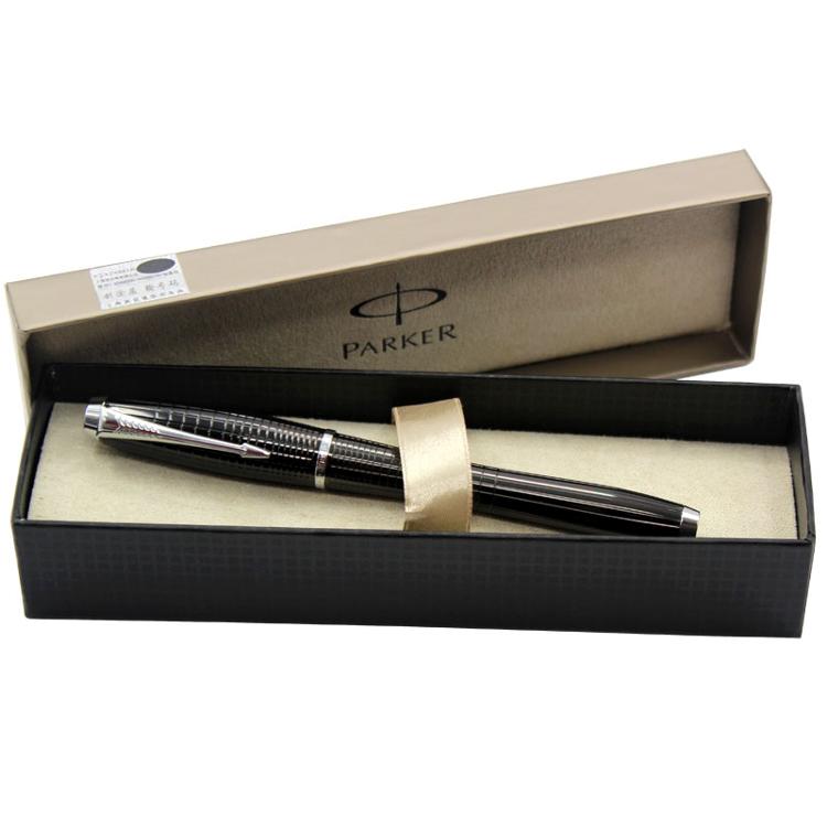 派克签字笔派克都市豪华格子纹系列 乌木黑宝