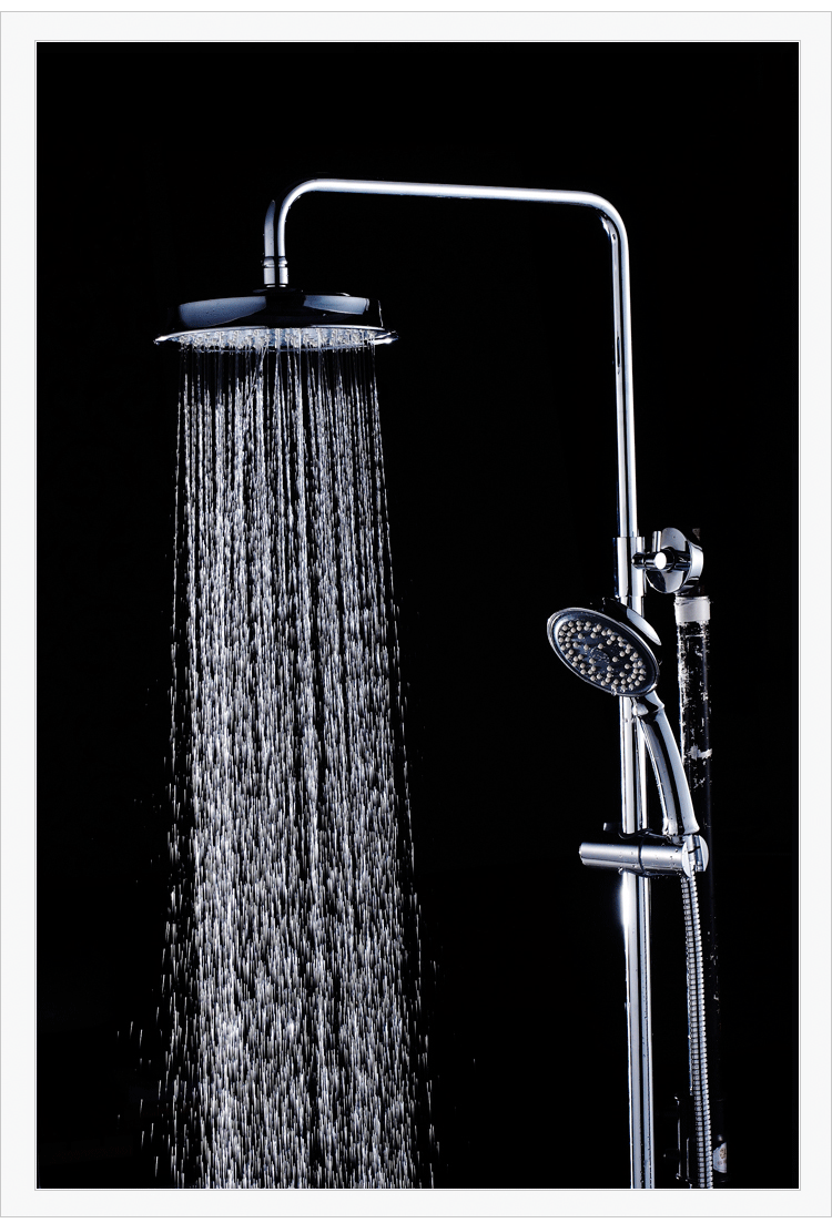 潜水艇(submarine) 80140 全铜淋浴花洒 超大顶喷 三档出水口切换