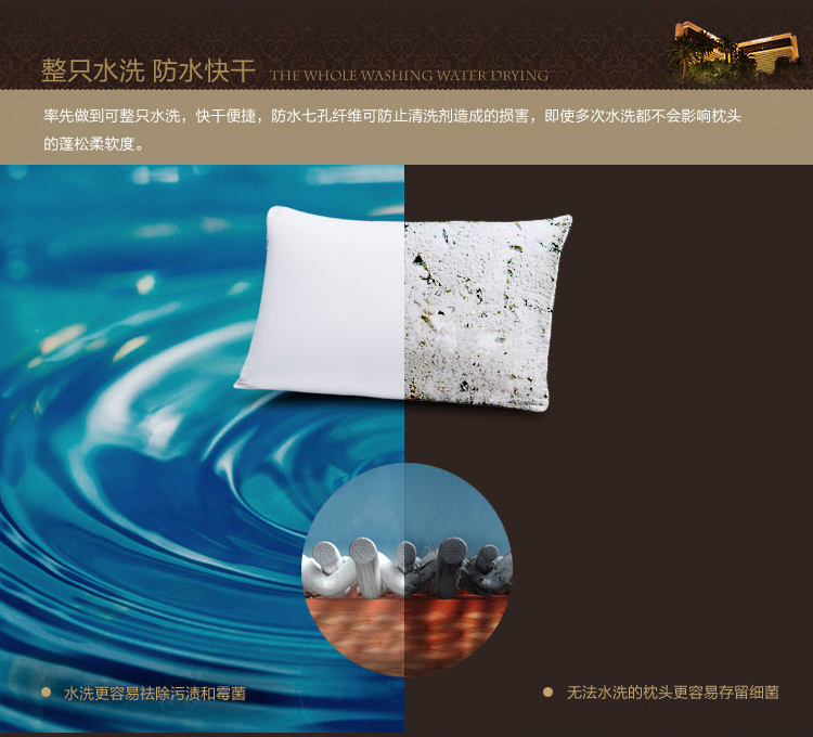 
                                        
                                        睡驰（AiSleep）枕芯 高回弹纤维枕芯 舒睡柔软枕芯 两只装                
