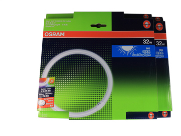 欧司朗（OSRAM） 环形灯管 T5 32W三基色日光色 6500K (2只装)