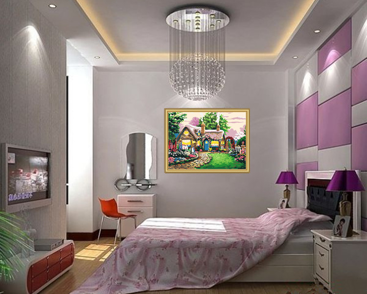 晟旎尚品 DIY数字油画童话小屋 40*50cm