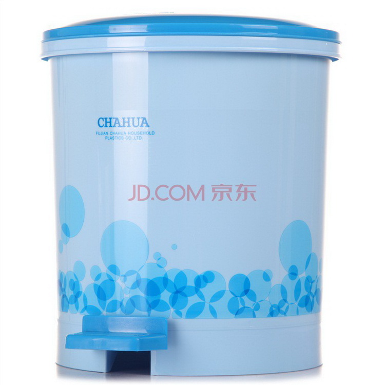 茶花 垃圾桶 印花脚踏卫生桶 6L 1502-A 
