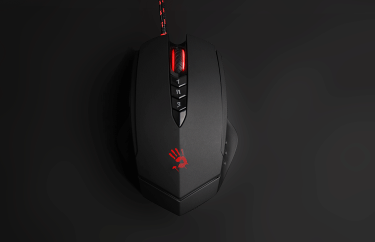 血手幽灵(bloody) v8m 智能.多核左三枪 游戏鼠标