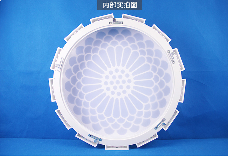 首度 吸顶灯 雕花仿羊皮客厅卧室书房灯 木塑板 向阳馨语 大号 DD0703 象牙白