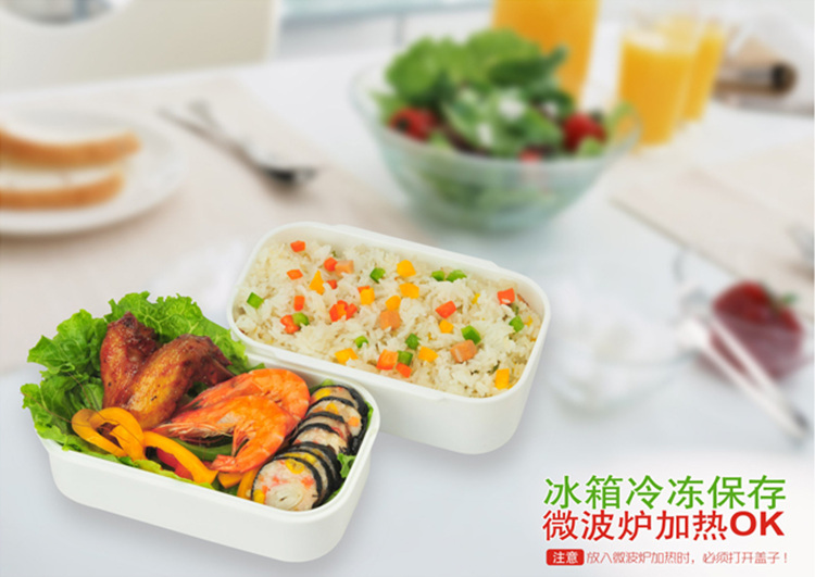 振兴 时尚双层饭盒 红色 FH0099