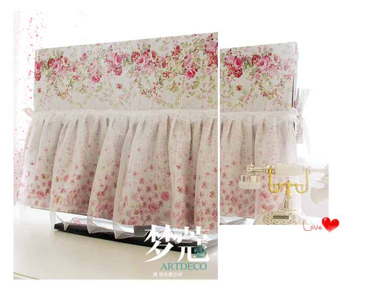 梦蔻（ARTDECO） 加厚全棉电视机防尘盖布 仲夏夜之梦 韩式田园 55寸 129*78cm