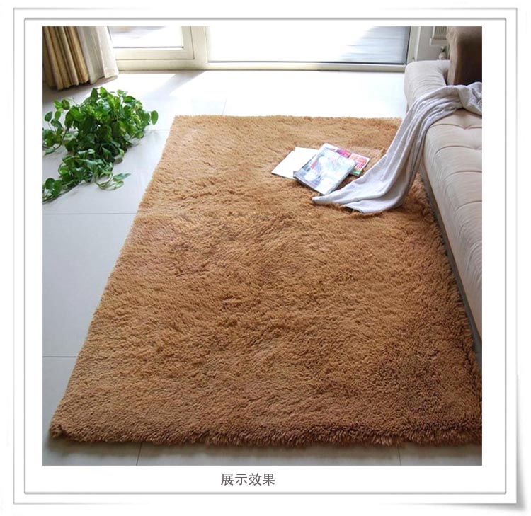 
                                        
                                        青苇 可水洗 加柔丝绒 客厅地毯70x160cm 驼色                