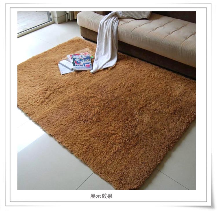 
                                        
                                        青苇 可水洗 加柔丝绒 客厅地毯70x160cm 驼色                