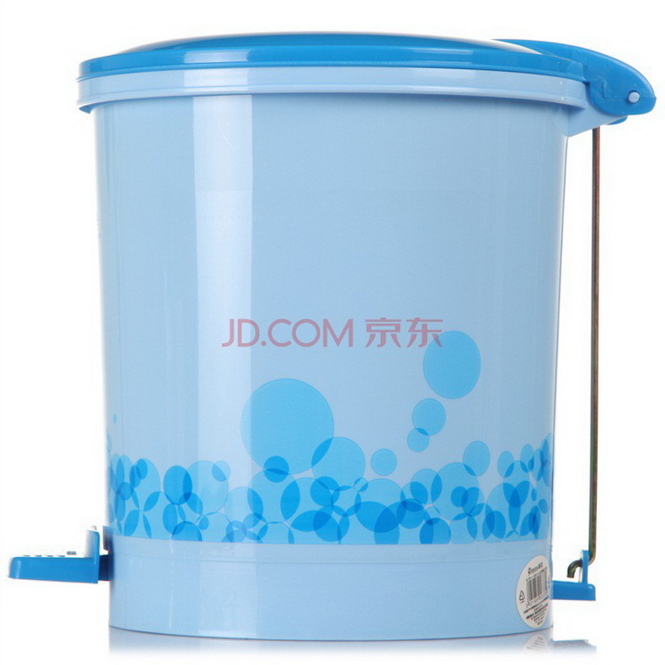 茶花 垃圾桶 印花脚踏卫生桶 6L 1502-A 