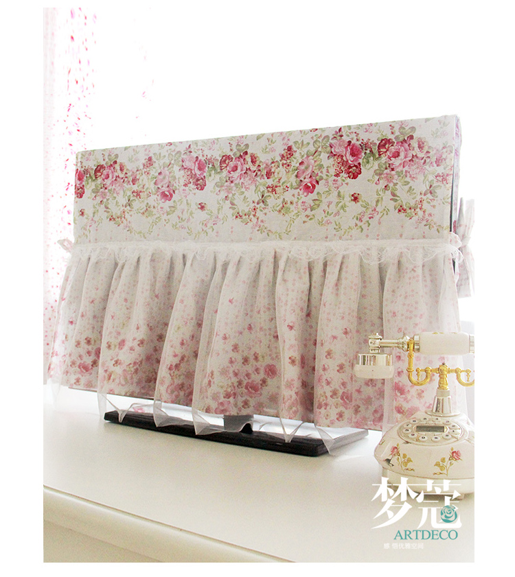 梦蔻（ARTDECO） 加厚全棉电视机防尘盖布 仲夏夜之梦 韩式田园 55寸 129*78cm