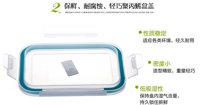 
                                        
                                                            贝特阿斯 耐热玻璃 保鲜盒400*2+800ml 三件套 冰箱 微波炉适用  饭盒 RL3-01B 圆方蓝 条纹红包随机送                