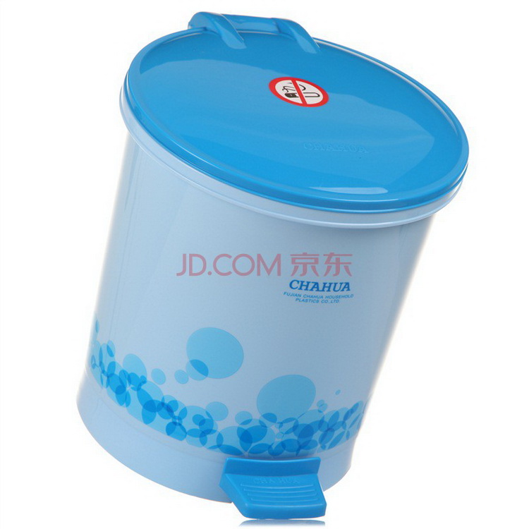 茶花 垃圾桶 印花脚踏卫生桶 6L 1502-A 