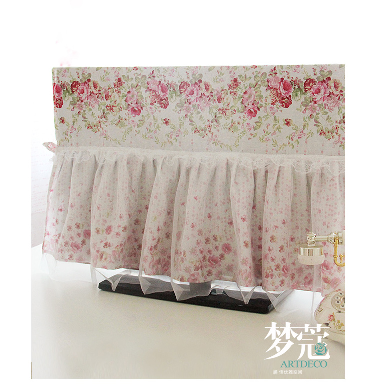 梦蔻（ARTDECO） 加厚全棉电视机防尘盖布 仲夏夜之梦 韩式田园 55寸 129*78cm