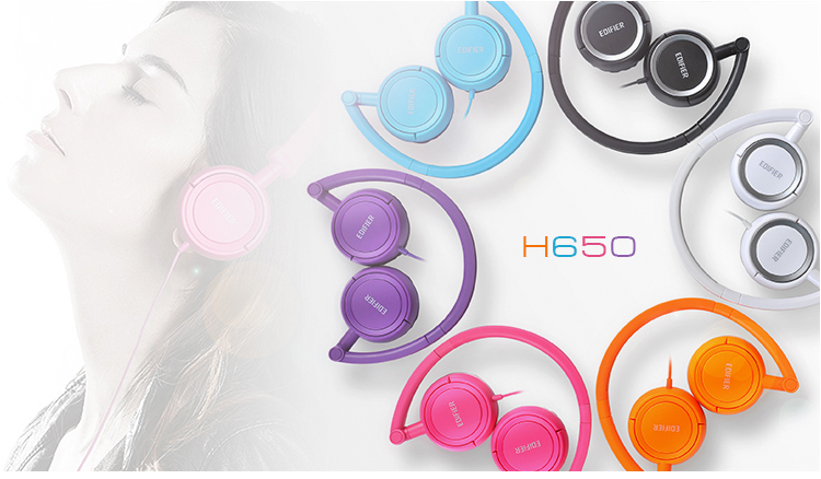 漫步者(EDIFIER) H650 紫色 音质通透 佩戴舒适