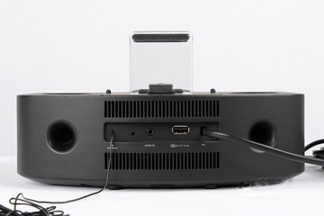 飞利浦（PHILIPS）AJ7260D/93 迷你音响 iphone6/4/5S苹果音响底座双闹钟床头音箱双插口（黑色）