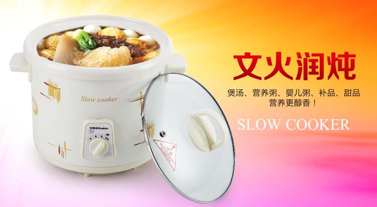 
                                        
                                                                                荣事达 电炖锅电炖盅白瓷母婴BB煲煮粥炖汤煲1.5L汤锅RBC-15M                