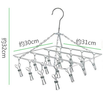 美居客 方型16夹晒衣架
