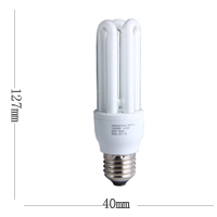佛山照明 T3节能灯3U-13W-E27暧白色 5支装