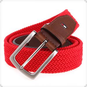 ger 汤米希尔费格 红色弹力织物腰带 4250-92 