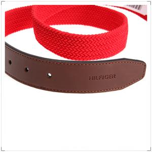 ger 汤米希尔费格 红色弹力织物腰带 4250-92 