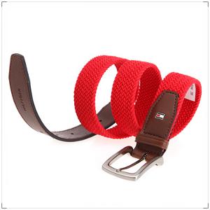 ger 汤米希尔费格 红色弹力织物腰带 4250-92 