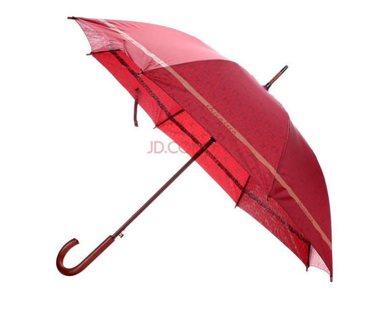 天堂 韩版Chicaloca春华绸 直杆晴雨伞CA1502 酱红色