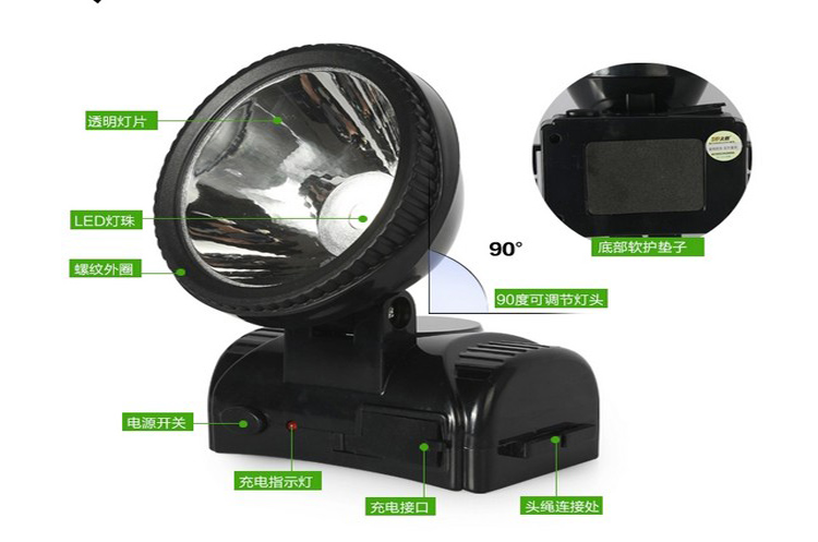 久量头灯 LED-7035充电式强光