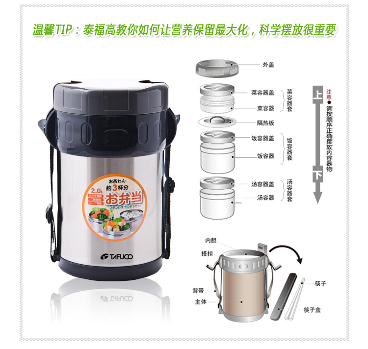 泰福高 T-0050 不锈钢真空保温桶使用总结(保温|清洗|背包)